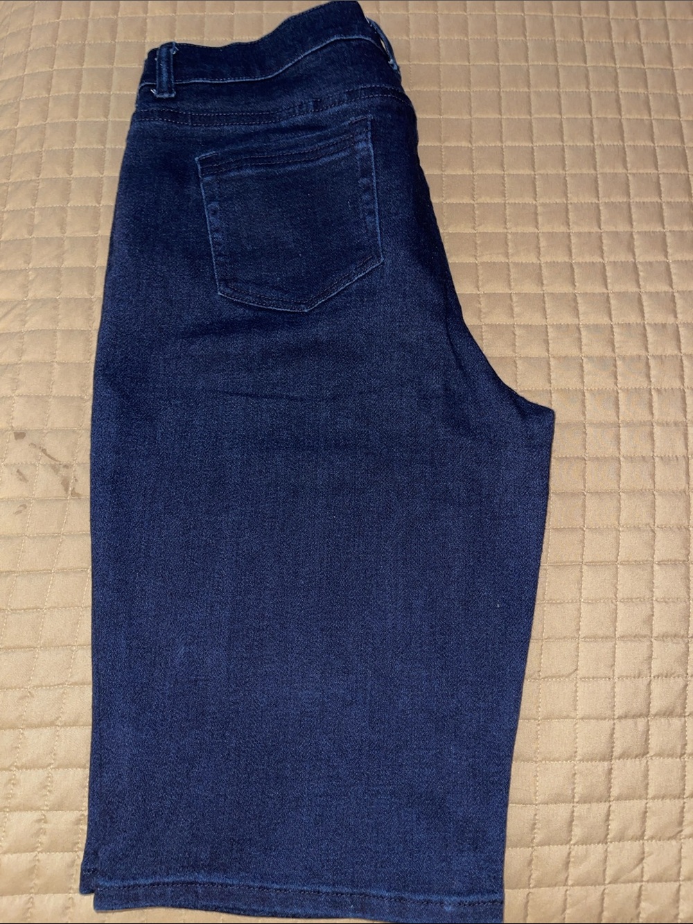 DG2 by Diane Gilman Dark Blue Denim Bermuda Shorts Size 12 - Picture 4 of 5